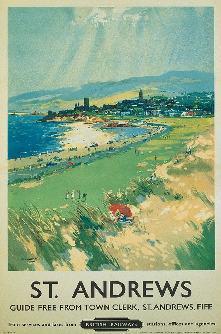 St. Andrews Caddie 絵画 His Artwork - St. Andrews Caddie (watercolor)