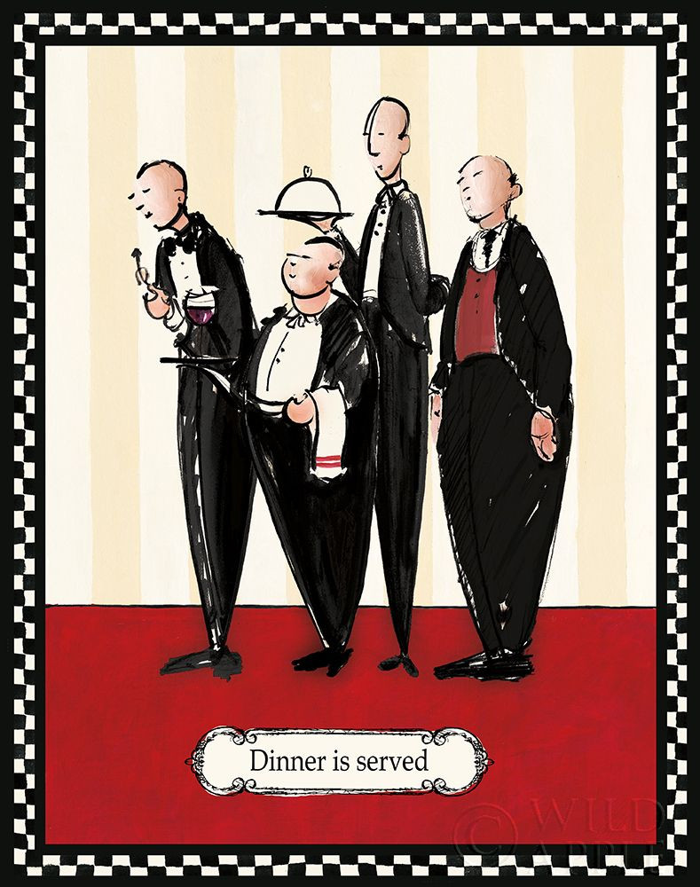Dinner is Served Poster Print by Avery Tillmon # 8589 - Posterazzi