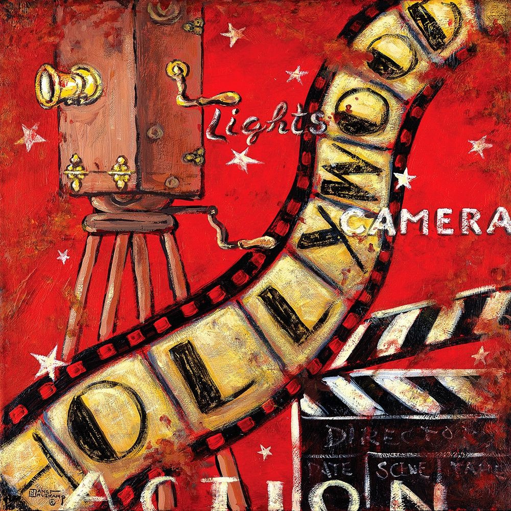 lights camera action poster