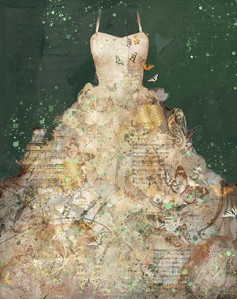 Butterfly Dress III by Marta Wiley (18 x 24) Posterazzi