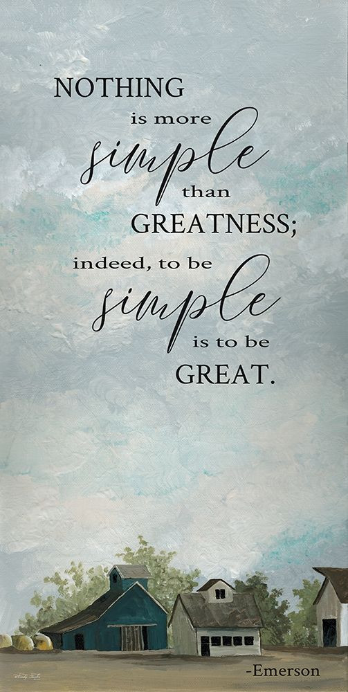 Simple by Cindy Jacobs (12 x 24) - Posterazzi