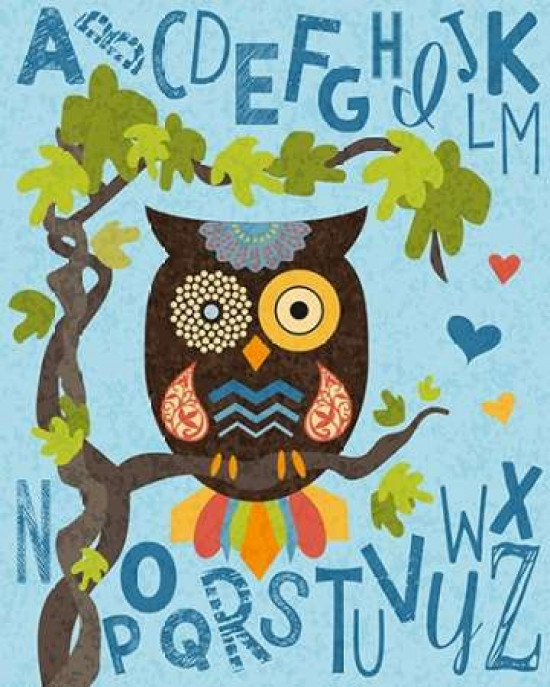 Owl Set Numlet 1 Poster Print by Melody Hogan (8 x 10) - Posterazzi
