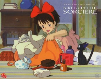 Kiki's Delivery Service (French Title) Movie Poster (14 x 11