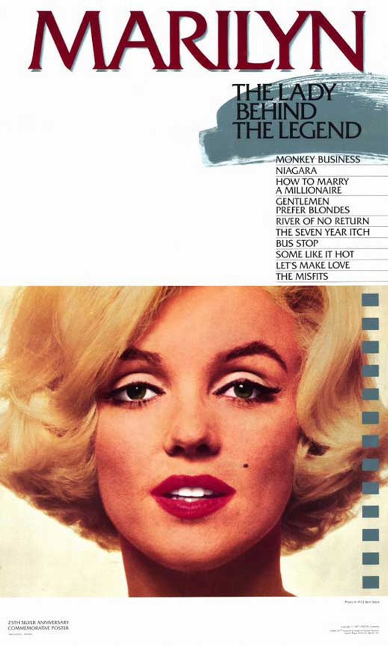 Marilyn Monroe Movie Poster, 11 x 17 