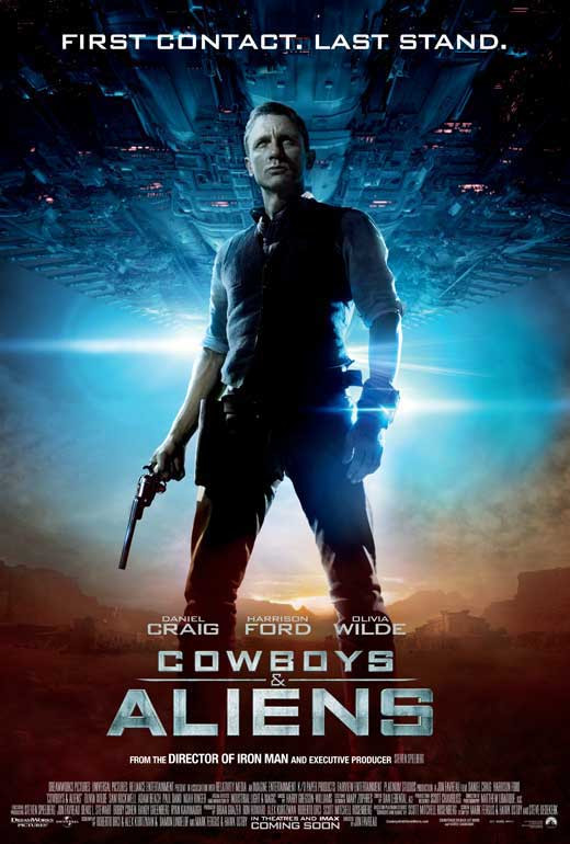 Cowboys And Aliens Movie Poster Print 27 X 40 Item MOVCB15114 Cowboys and aliens movie poster print 27 x 40 item movcb15114