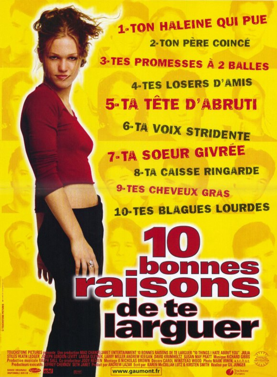 Ten Things I Hate About You Movie Poster Print (11 x 17) - Item # MOVAE7677  - Posterazzi