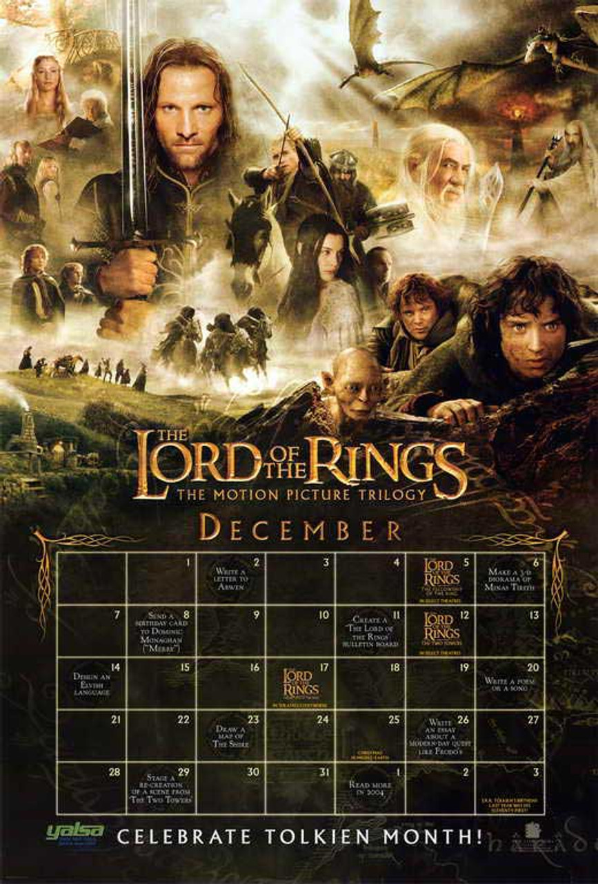 lord of the rings trilogy movie poster