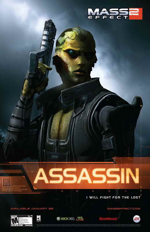 Mass Effect 2: Kasumi – Stolen Memory 旧作 レア B2大 ポスター マス