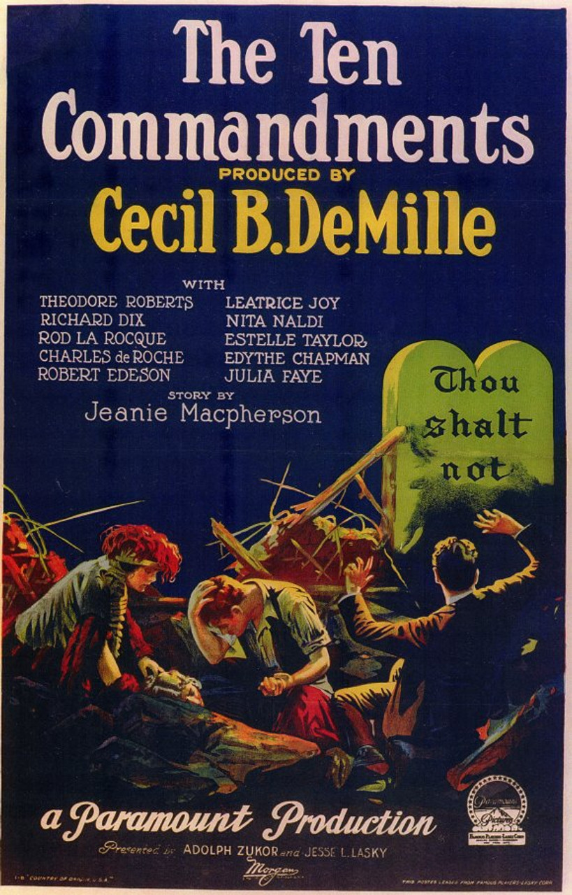 The Ten Commandments Movie Poster Print (11 x 17) Item MOVIC3861