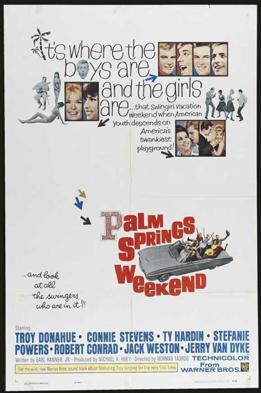 Palm Springs Weekend Movie Poster Print (27 x 40) - Item # MOVCI4696