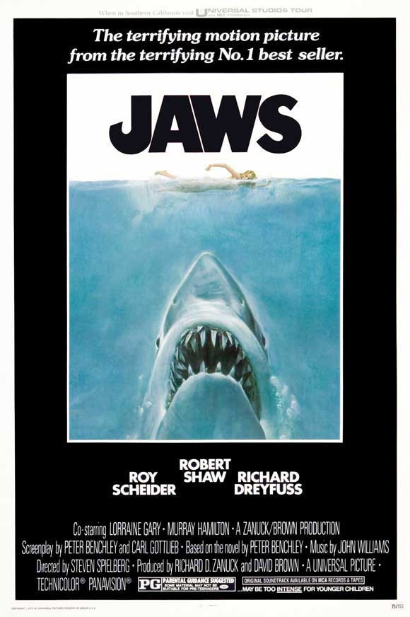 jaws shark poster