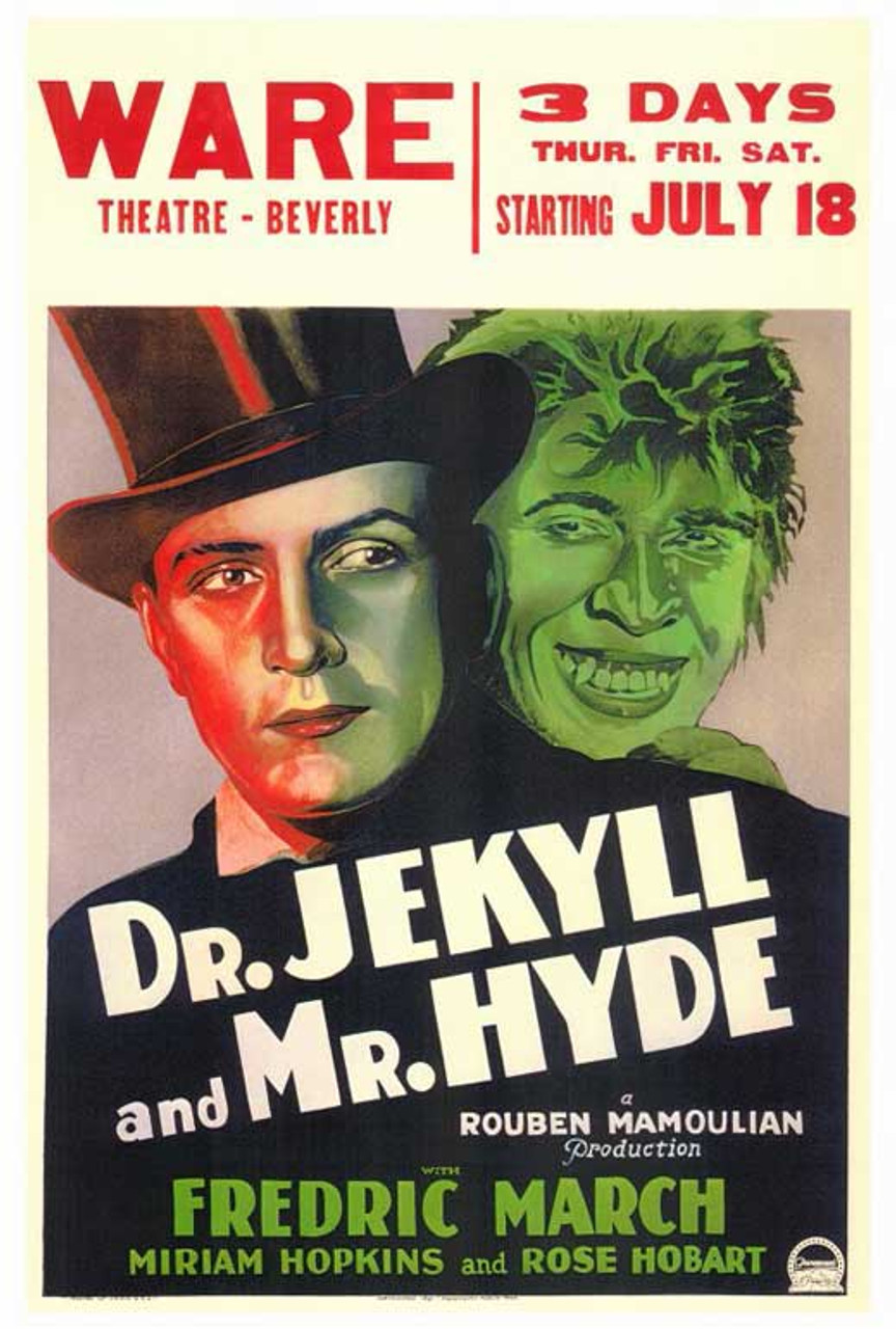 Jekyll and Hyde ポスター Dr. Jekyll and Mr. Hyde Movie Poster Print (27 x 40) - Item