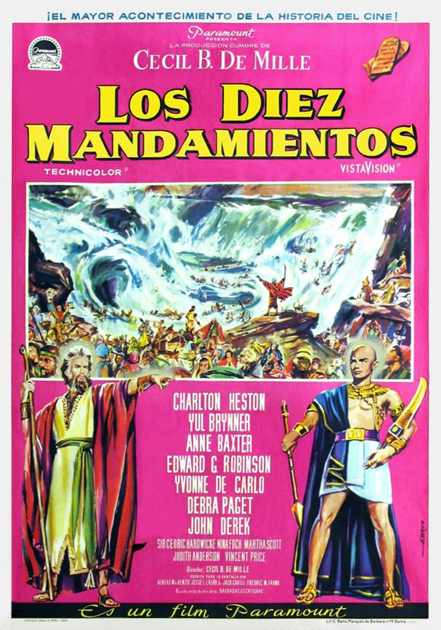 The Ten Commandments Movie Poster Print (27 x 40) Item MOVCB33010