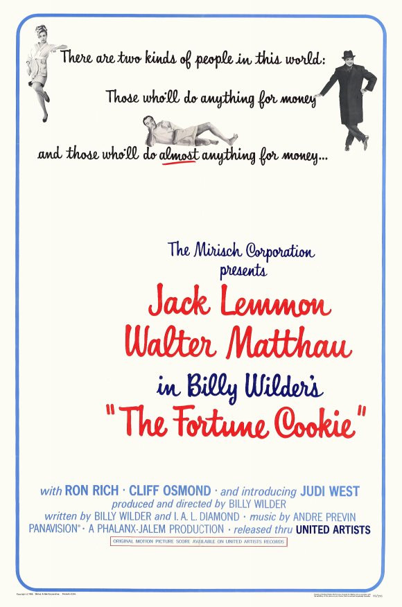 The Fortune Cookie Movie Poster Print (11 x 17) Item MOVEE6076