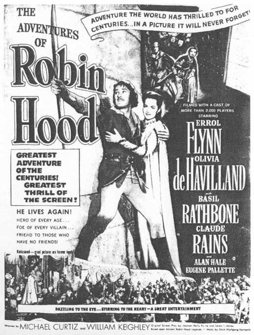 The Adventures of Robin Hood Movie Poster Print (11 x 17) - Item ...