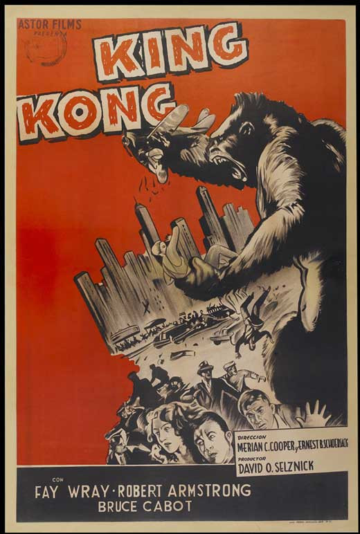 cartel de la película king kong