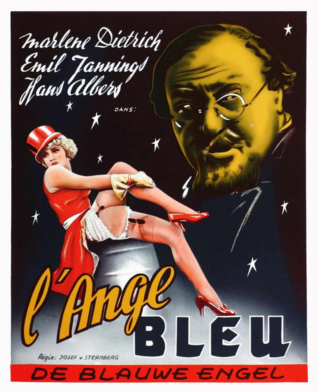 The Blue Angel Movie Poster Print (27 x 40) Item MOVCI1665 Posterazzi