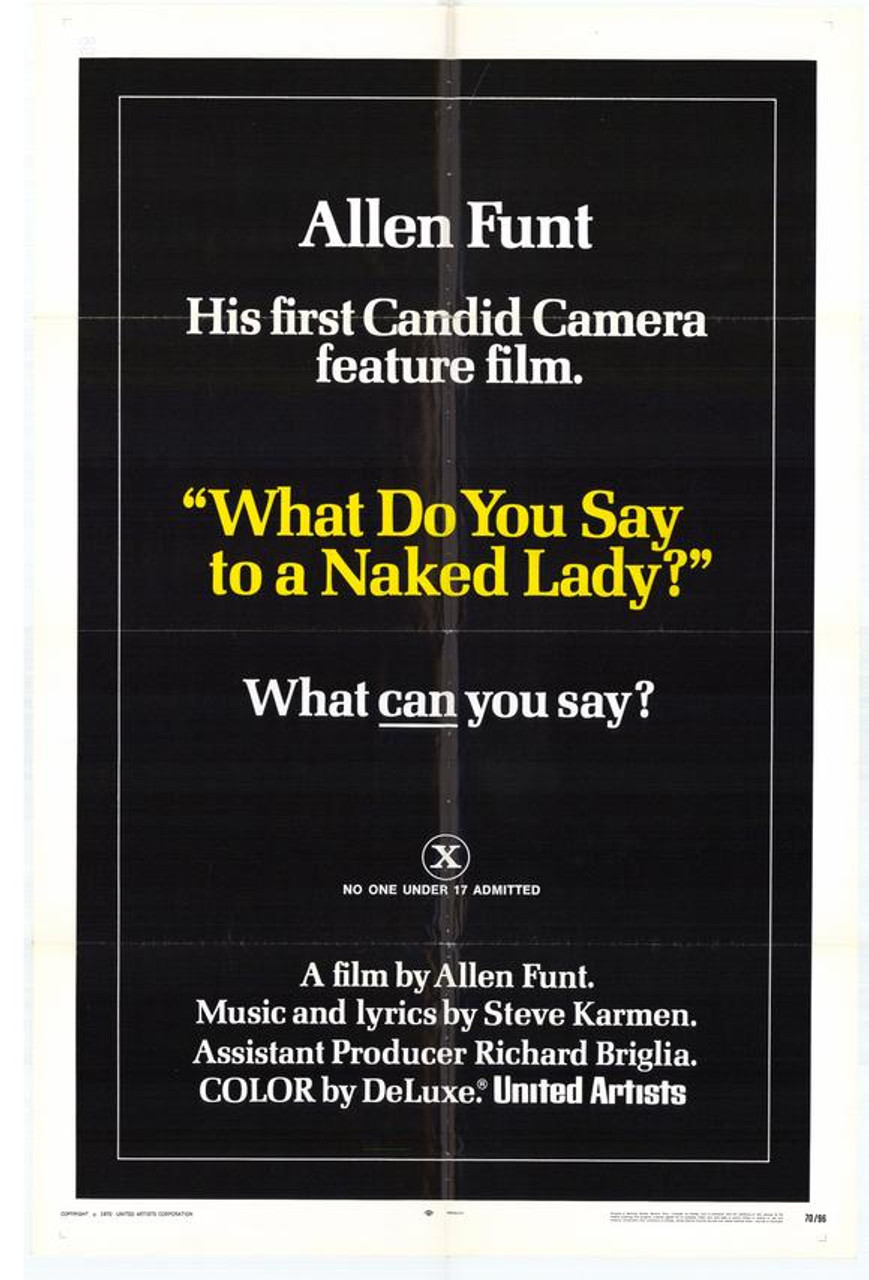 What Do You Say to a Naked Lady? Movie Poster Print (11 x 17) - Item # MOVCH0312