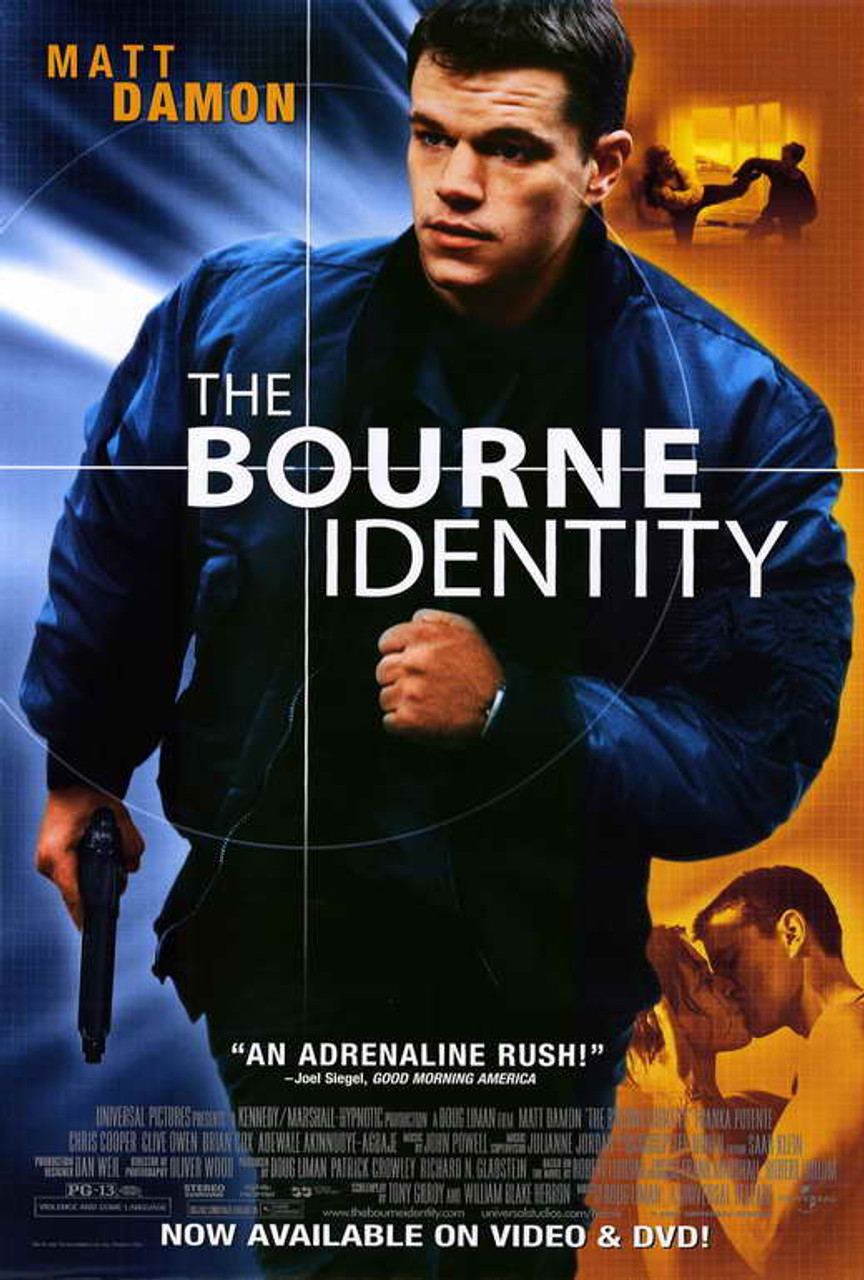 The Bourne Identity Movie Poster Print 27 x 40 Item