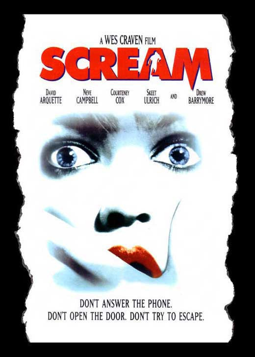 scream movie posters in order