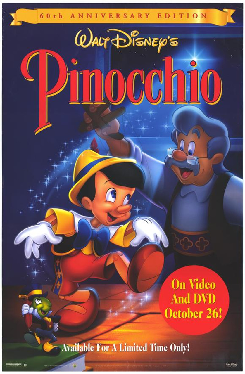 70年代 pinocchio ポスター Pinocchio Japanese Original Poster