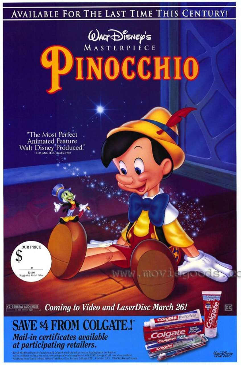 Pinocchio Movie Poster Print (27 x 40) - Item # MOVIH4652