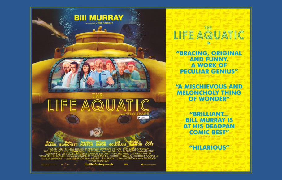 Movie Poster The Life Aquatic Steve Zissou Artwork The Life