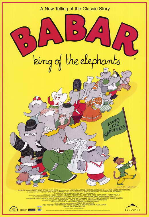 vintage babar elephant poster