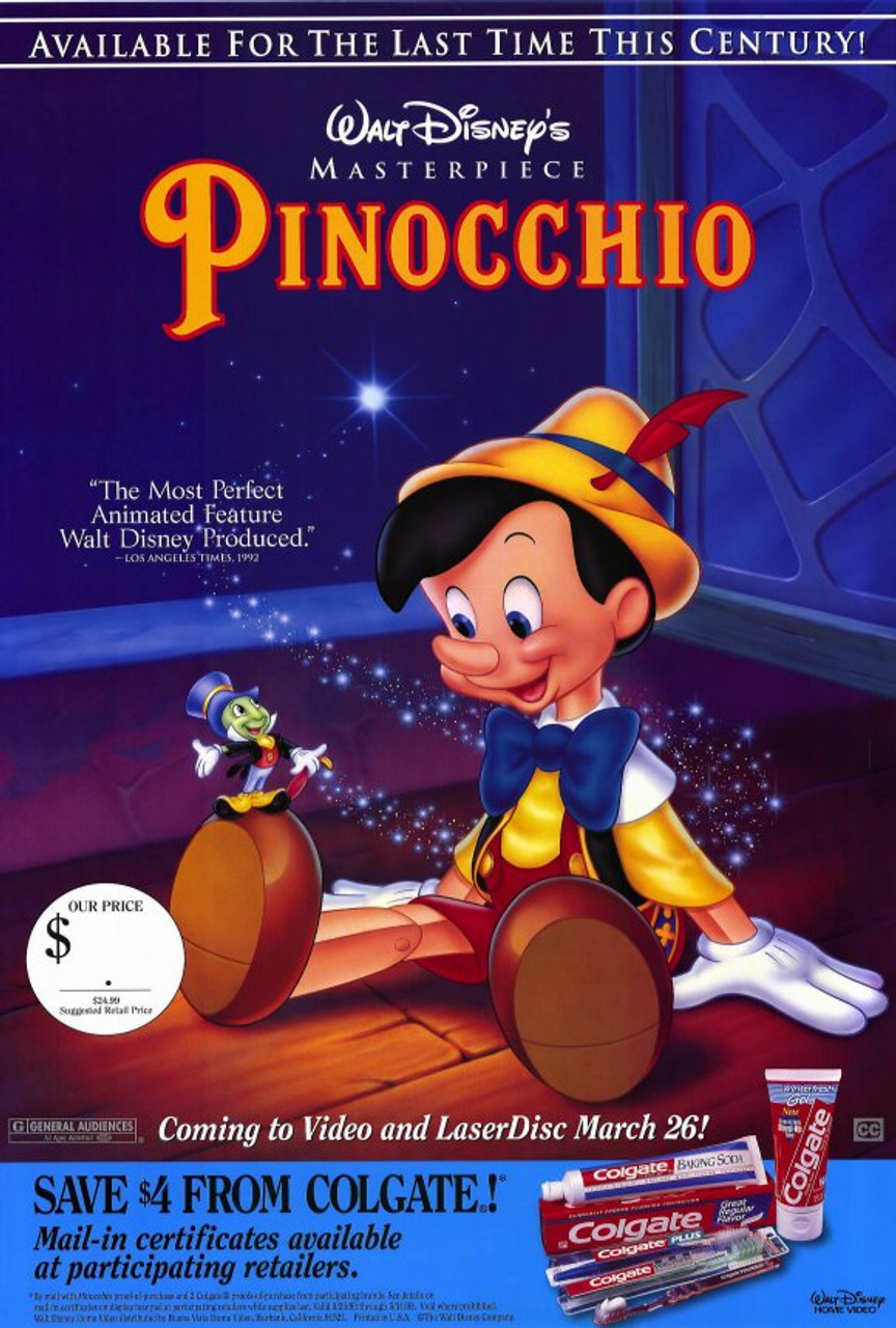 Pinocchio Movie Poster Print (27 x 40) - Item # MOVGH4651