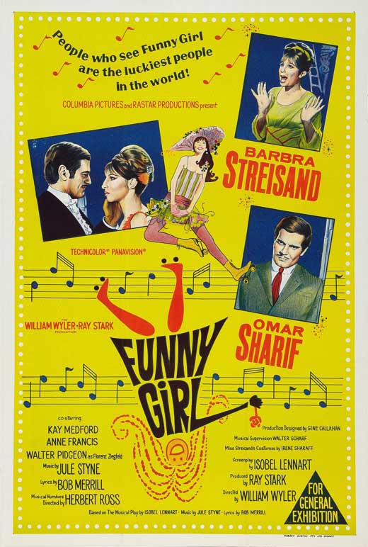 Funny Girl Movie Poster Print (11 x 17) Item MOVIB03501 Posterazzi