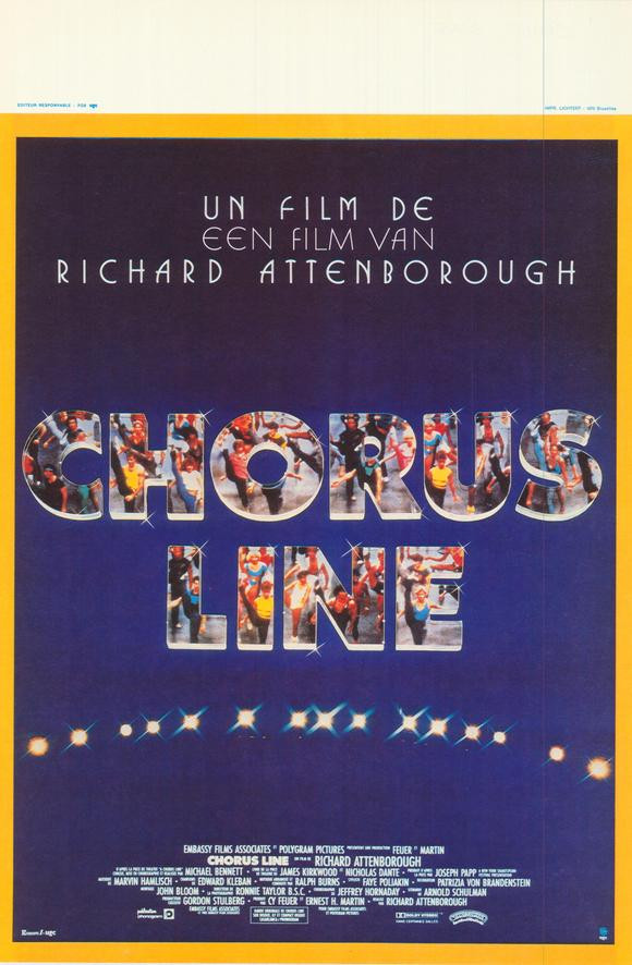 A Chorus Line Movie Poster Print (11 x 17) Item MOVEH9218 Posterazzi