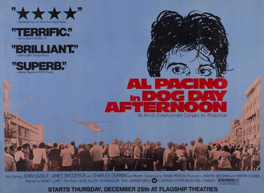 Dog Day Afternoon Movie Poster Print (11 x 17) - Item # MOVEB90090