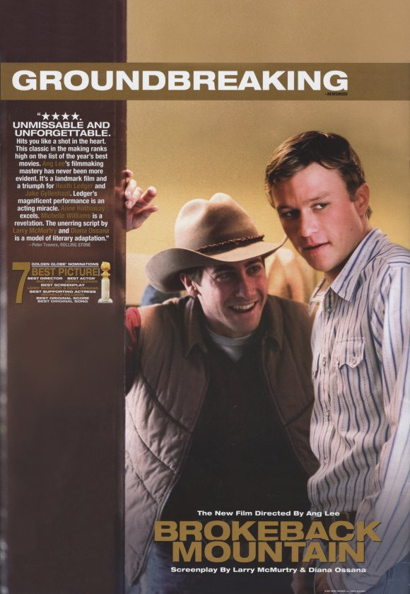 Brokeback Mountain Movie Poster Print (11 x 17) Item MOVAG0899