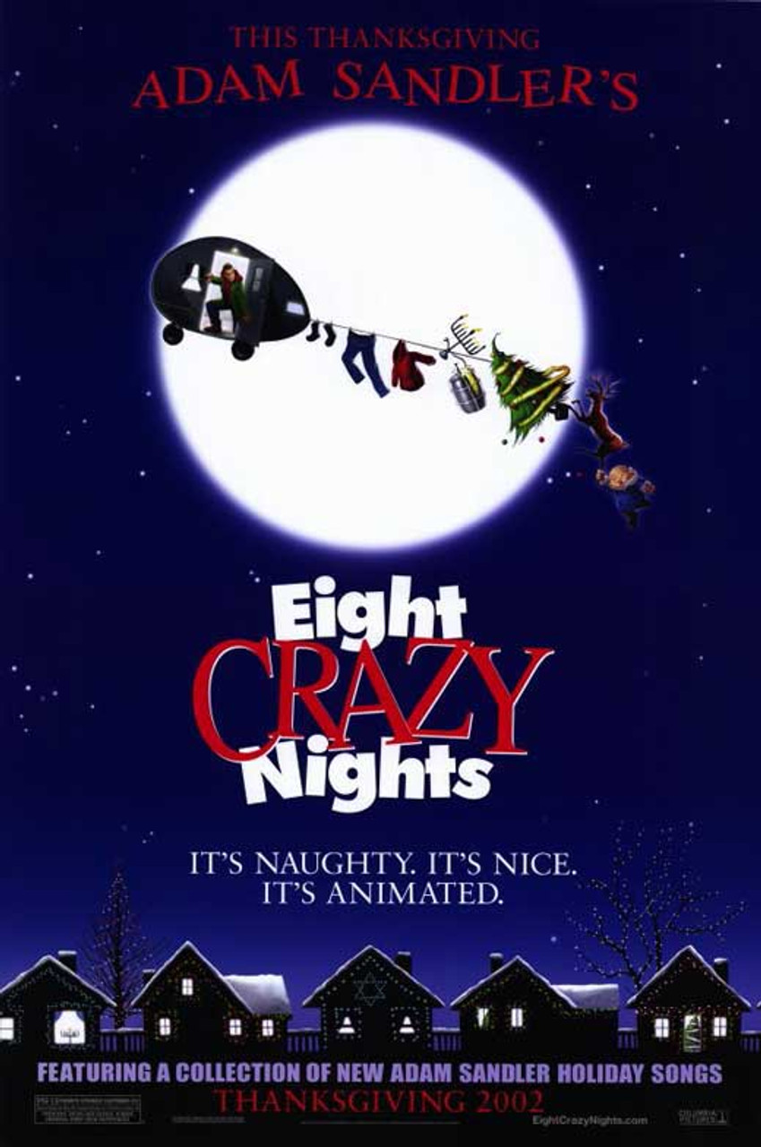 Days 8 nights. Восемь безумных ночей (2002). Eight Crazy Nights 2002. Adam Sandler eight Crazy Nights.