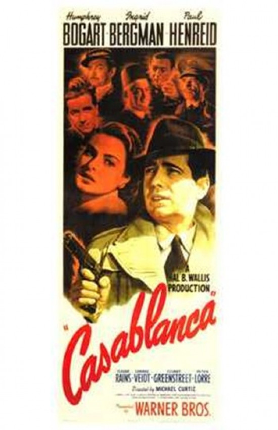 Poster De Film Casablanca – Réplique D’affiche Cinéma HQ – Format 50x70cm – NEUF
