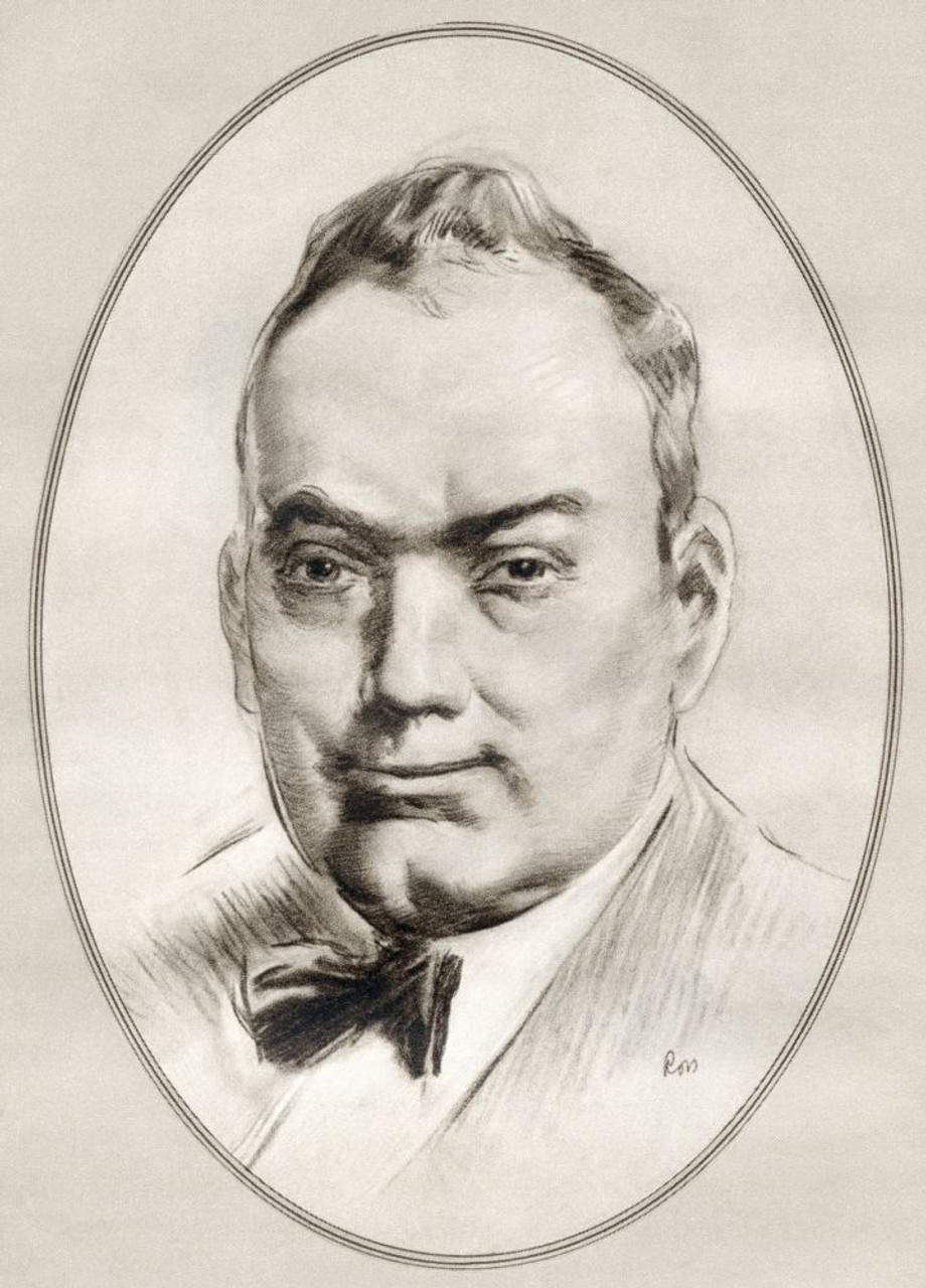 Enrico Caruso 1873 1921. Italian operatic tenor. Illustration by Gordon Ross American artist and illustrator 1873 1946 from Living Biographies