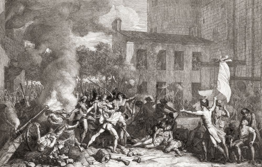 The Storming of the Bastille, Paris, France, 14 July 1789. After