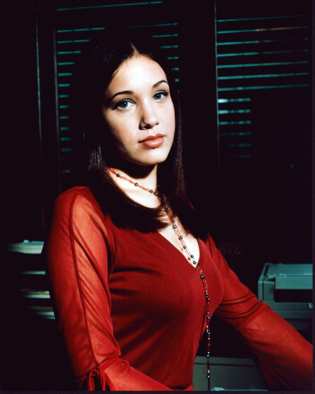 Marla Sokoloff Wearing Red And Sheer Top In The Practice Photo Print (8