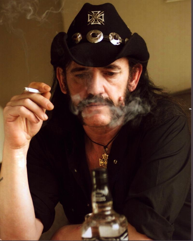 Lemmy Smoking Cigarette With Bottle Of Jack Daniel'S Photo Print (8 x ...