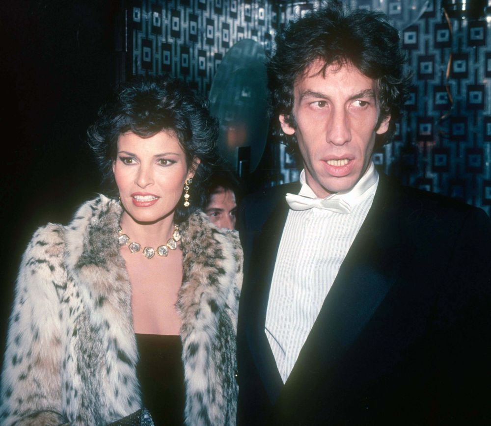 Actress Raquel Welch and her husband, filmmaker Andre Weinfeld, pose