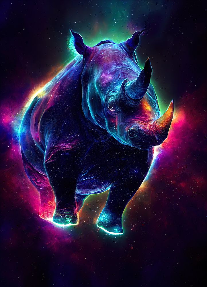 Cosmic Rhino Poster Print - Wumples - Posterazzi