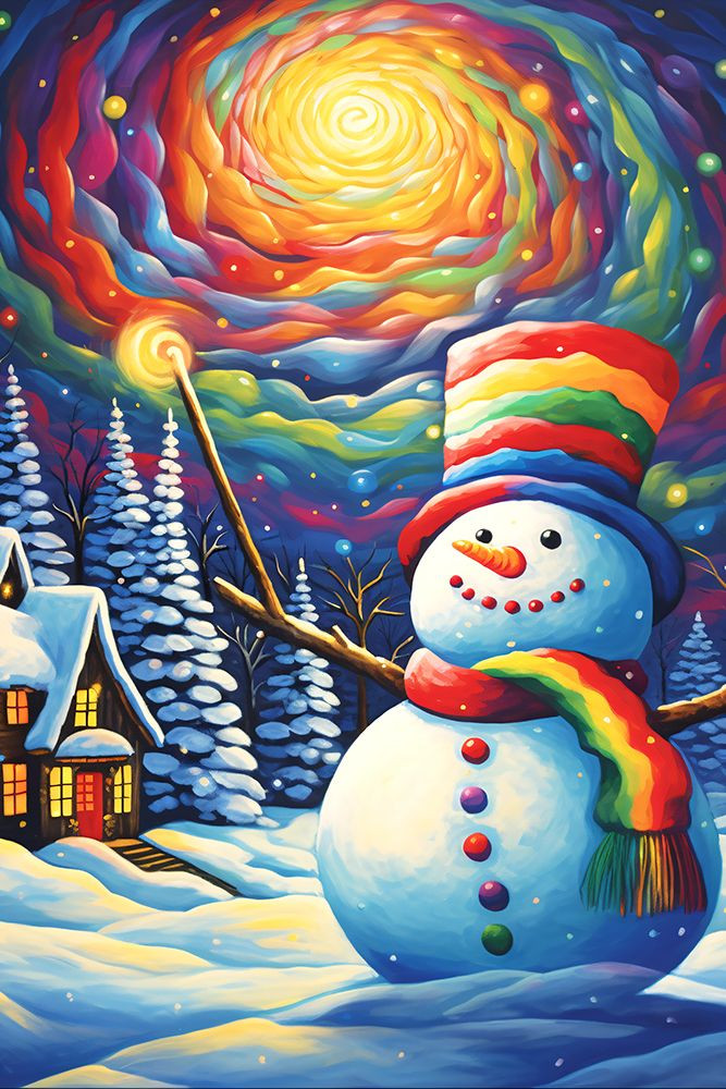Psychedelic Christmas 8 Poster Print - Ray Heere - Posterazzi