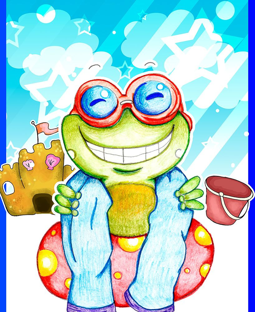 Froggie Art Print / Poster Print