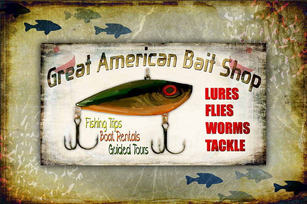 Fishing Bait Shop Poster Print LightBoxJournal Posterazzi
