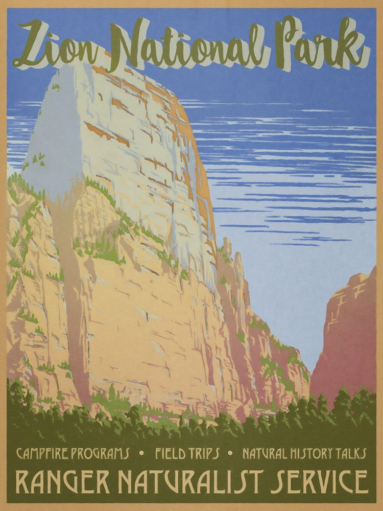 Zion National Park Ranger Naturalist Poster Print - GST - Posterazzi
