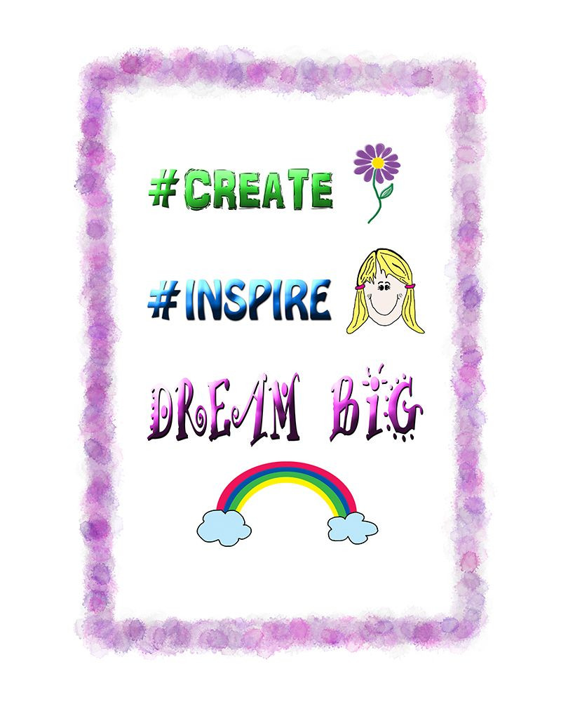 Create Inspire Dream Poster Print - LightBoxJournal - Posterazzi