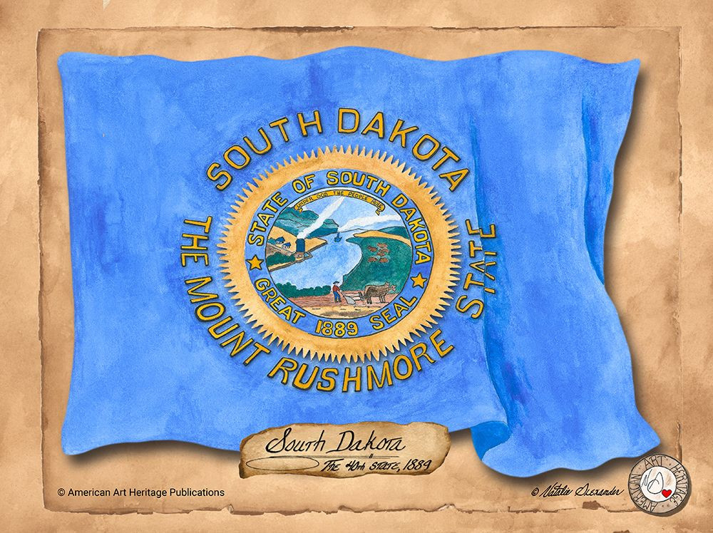 South DakotaSolo with background Poster Print Natalie Alexander