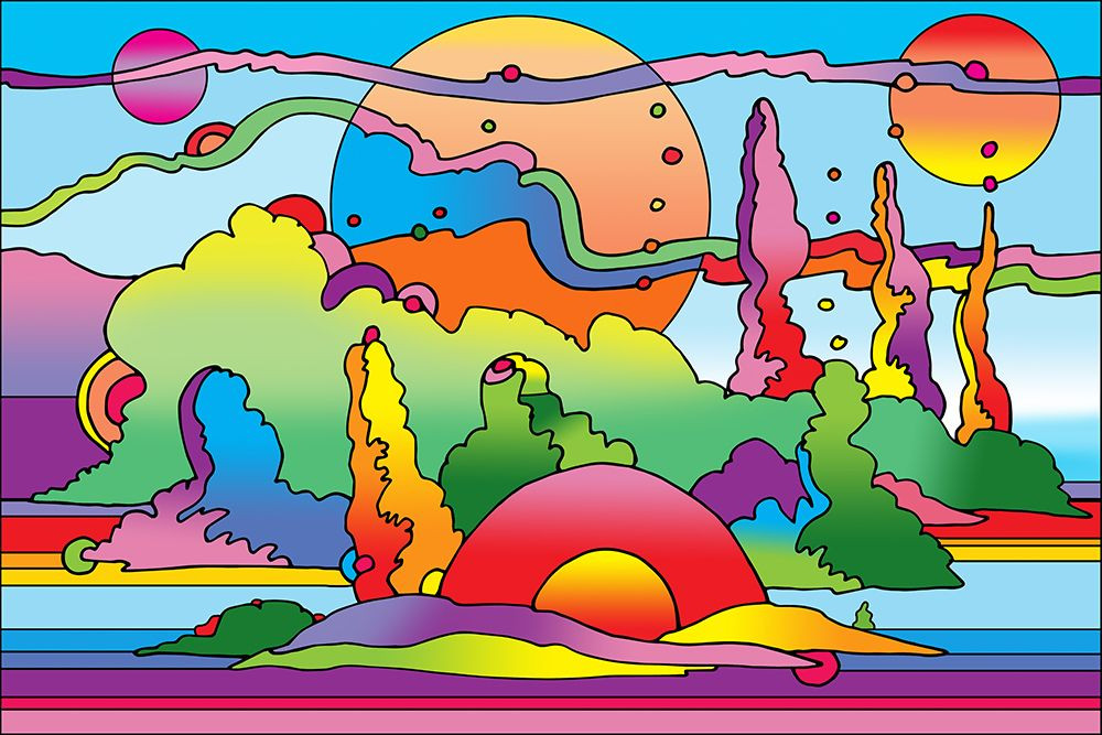 Pop-Art-Landscape-116 Poster Print - Howie Green - Posterazzi