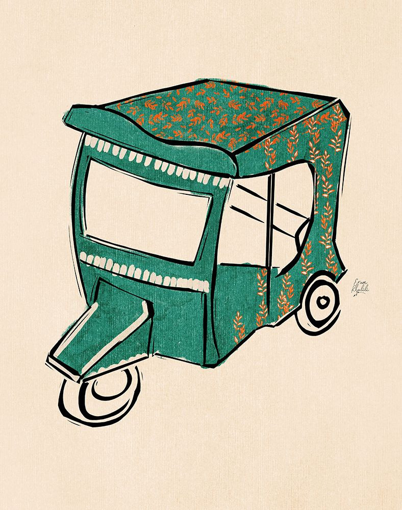 Rickshaw Tuk Tuk Poster Print - Erum Khalili - Posterazzi