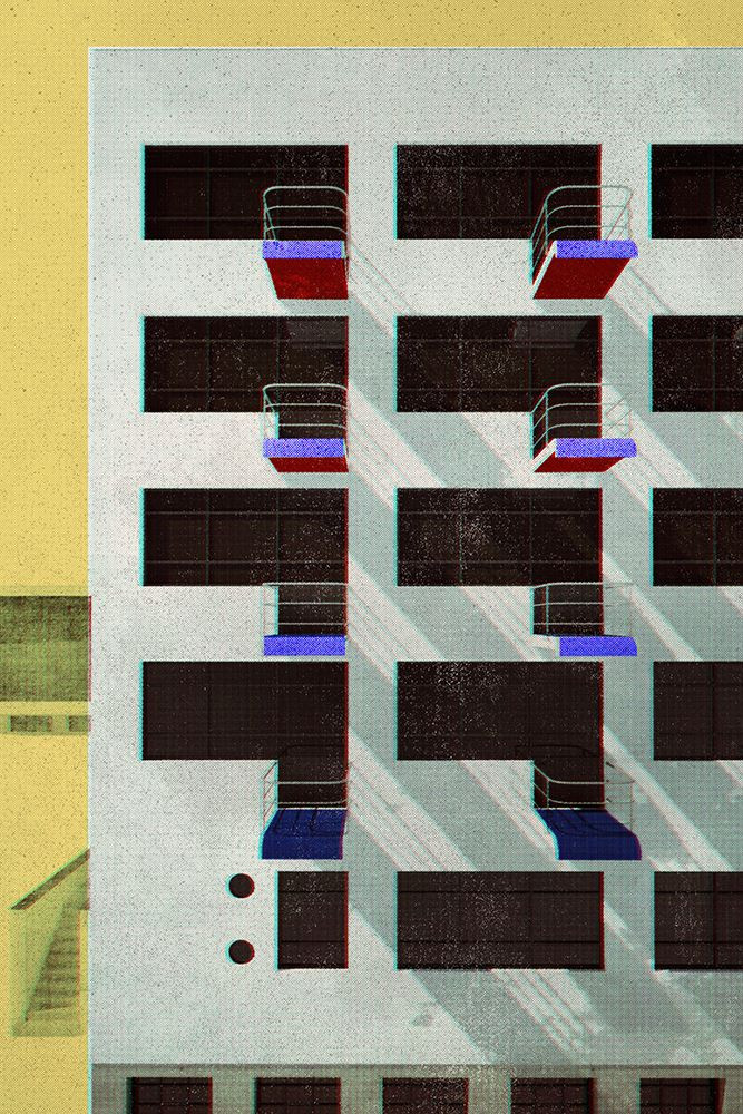 bauhaus architecture poster